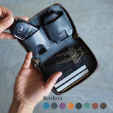 Wスマートキーケース&ミニ財布『理 kotowari R-zip mini』(全8色)