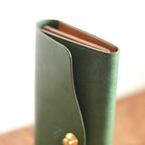 【差し色・糸色が選べる!】たっぷり入る!ロングウォレットtype201(アイビーグリーン)