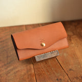 【差し色・糸色が選べる!】たっぷり入る!ロングウォレットtype201(キャメル)