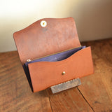 【差し色・糸色が選べる!】たっぷり入る!ロングウォレットtype201(キャメル)