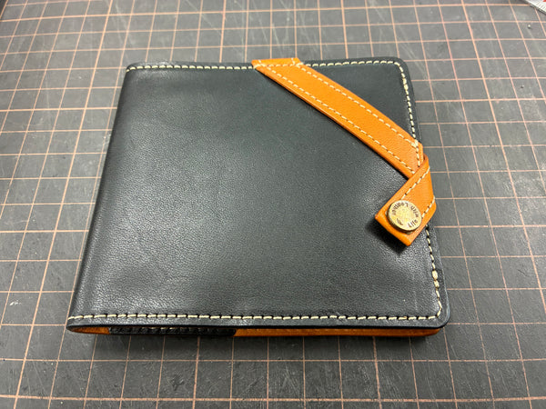 【アウトレット】理 kotowari slim（ブラック）【特許のミニ財布】