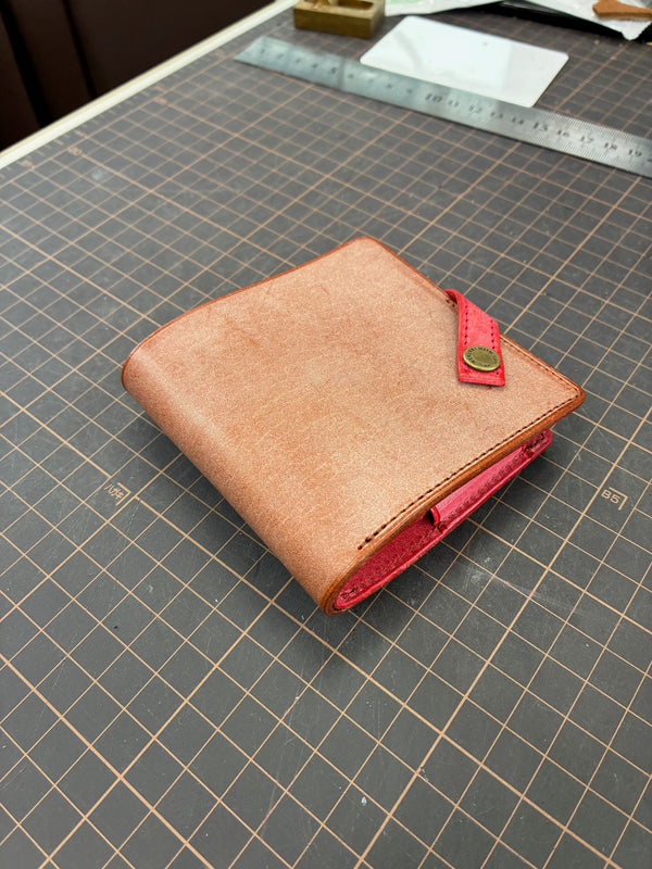 【アウトレット】理 kotowari mini3 （ブラウン×レッド）【特許のミニ財布】