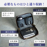 Wスマートキーケース＆ミニ財布『理 kotowari R-zip mini』（全８色）