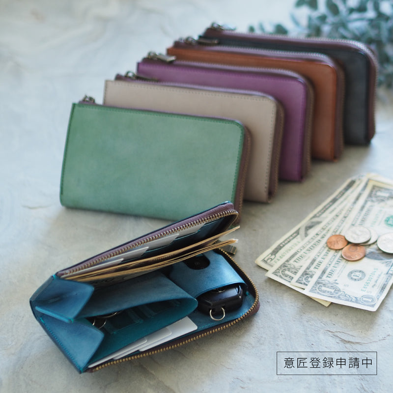 スマートキーが入る！小さい長財布『理 kotowari® Lジップ』（全7色