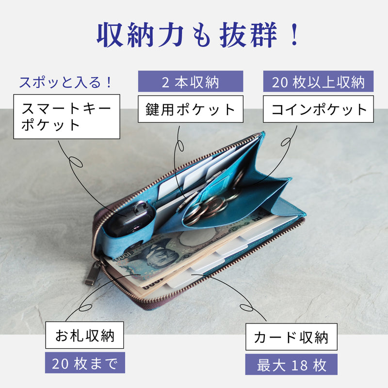 Yさま専用【スマートキーが入る！小さい長財布】（全６色）