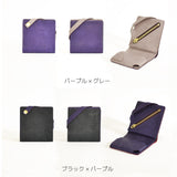 【特許構造】で薄く小さくなったミニ財布｜理 kotowari&#174; mini-01 たつのレザーver.